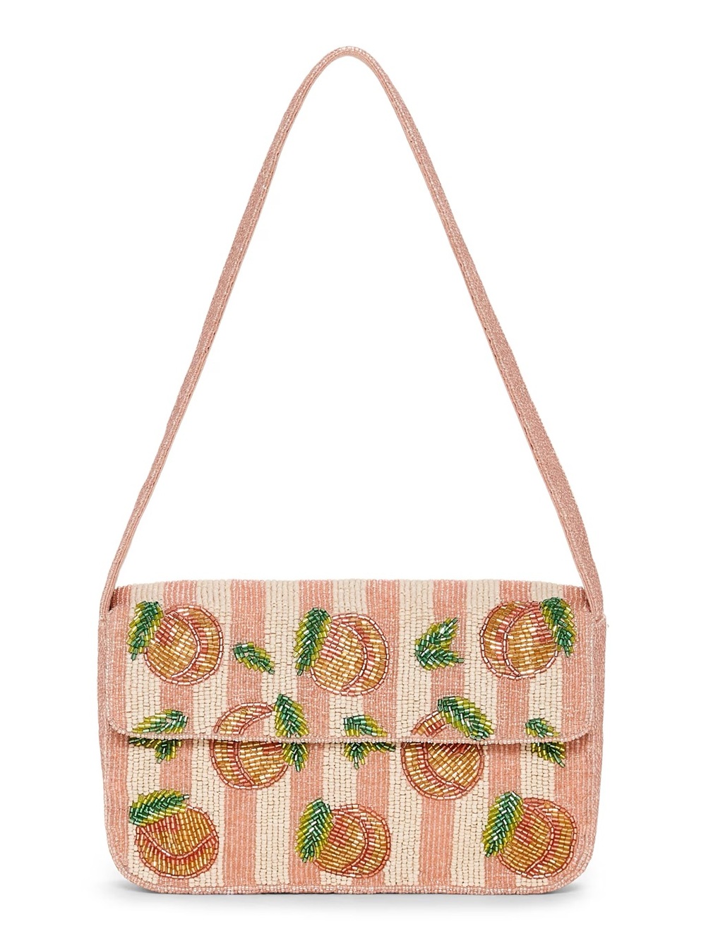 Pink Peach Beaded Shoulder Bag NWT